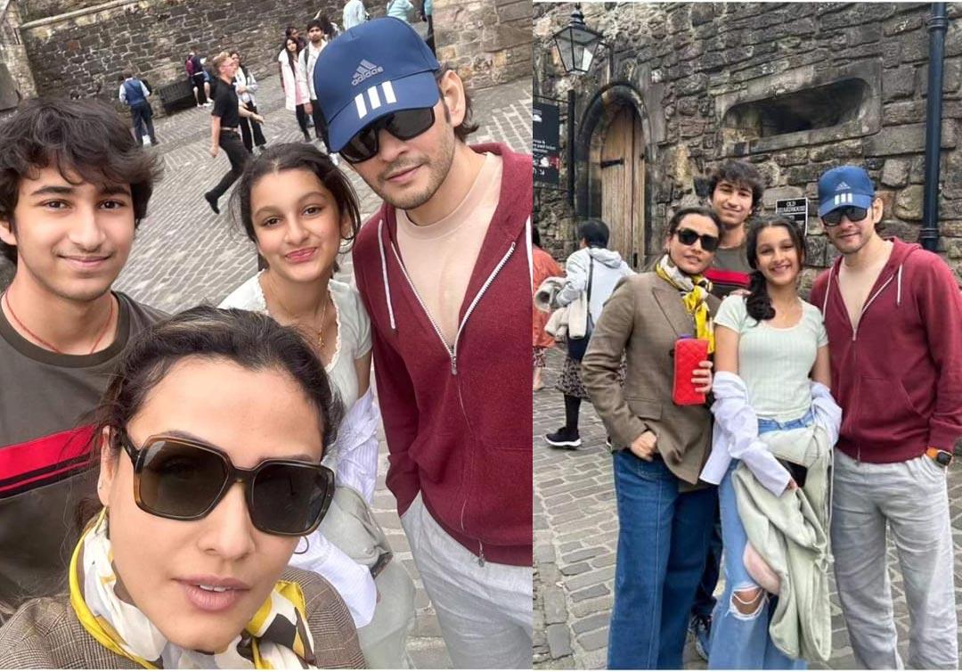 Family with Mahesh in Scotland