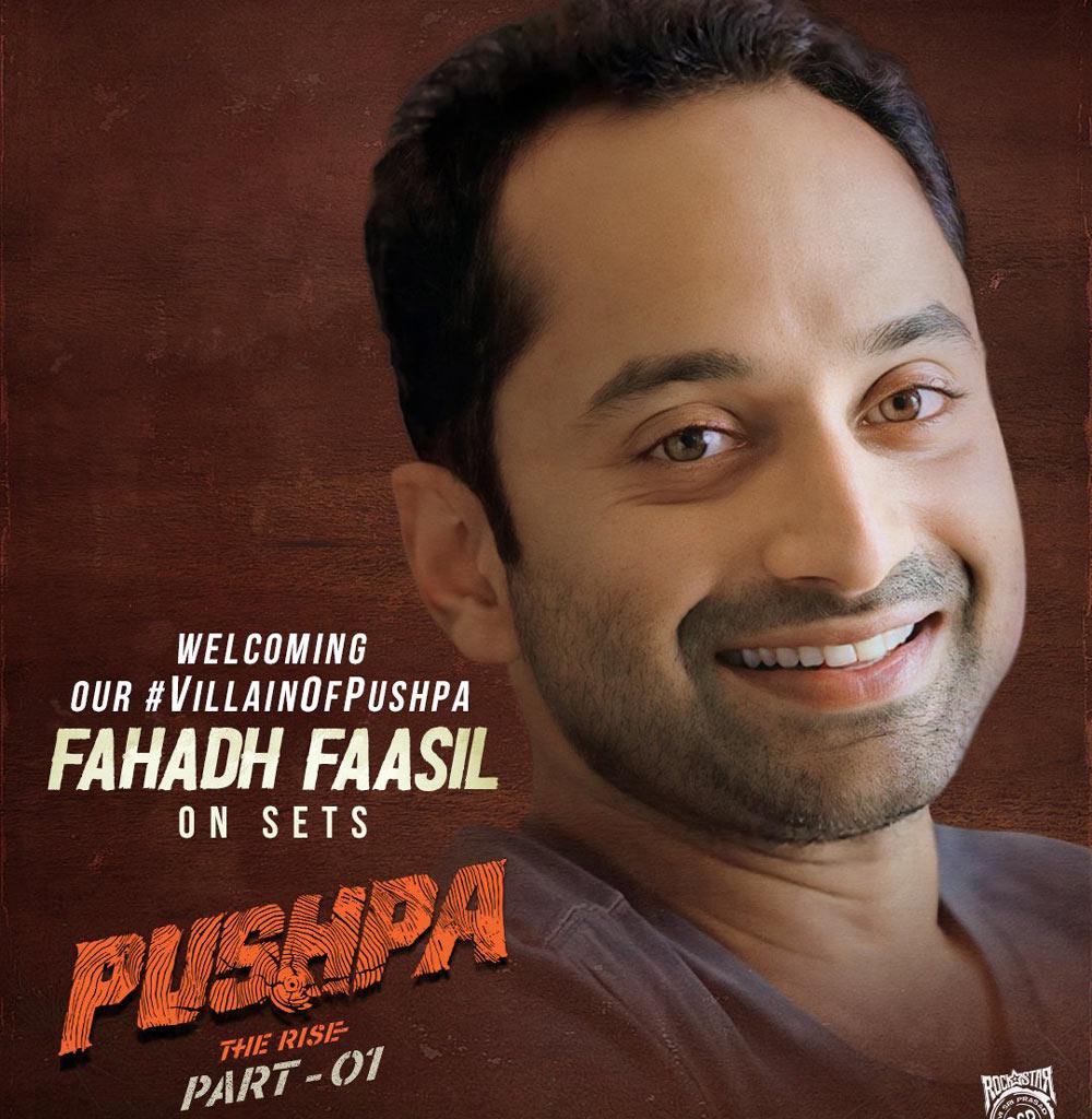 Finally Fahadh Faasil joins the sets of Pushpa 