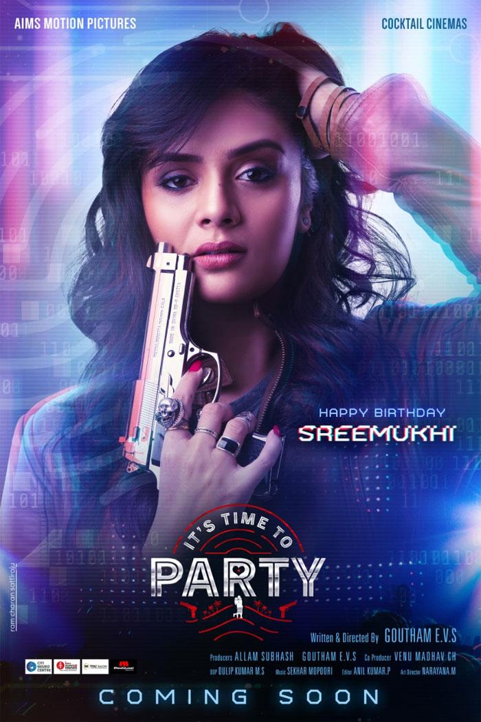 First Look of â€˜Itâ€™s Time to Partyâ€™ unveiled on Sreemukhiâ€™s birthday