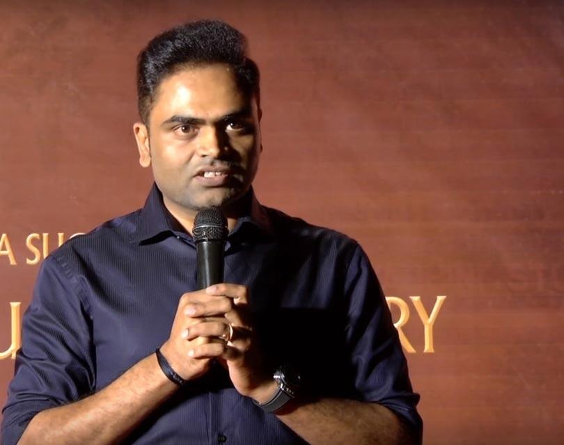 Frustrated Vamshi Paidipally fires on a media reporter