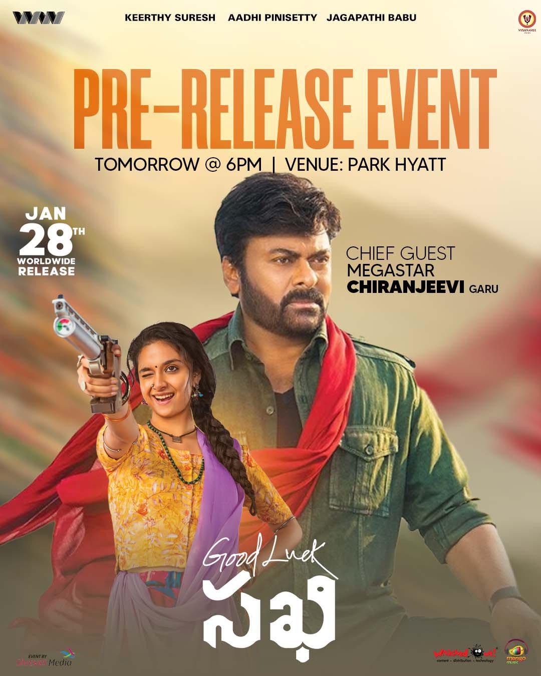 Good Luck Sakhi pre release event on 26th january