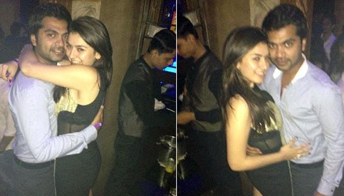 Hansika doing a mistake with simbu again