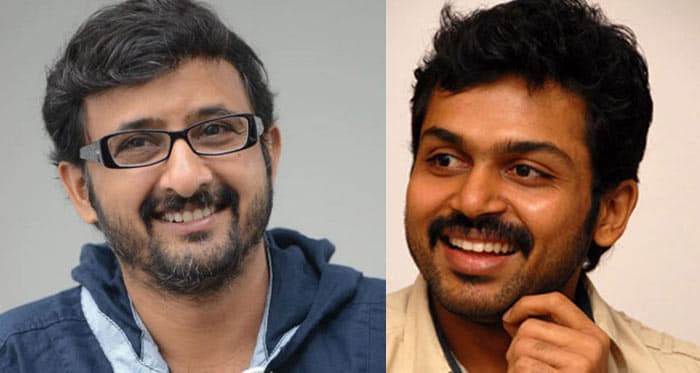 Hero Karthi wants to act in Teja Direction 
