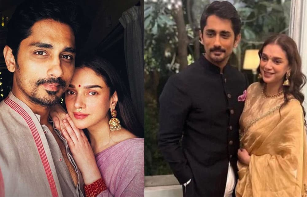 Hero Siddharth and Heroine Aditi Rao Hydari Secretly Married