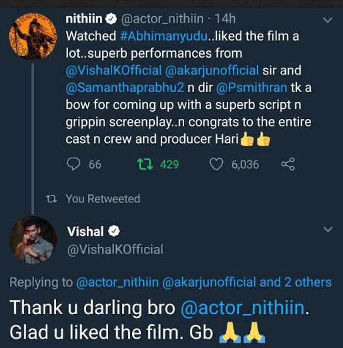 I Liked 'Abhimanyudu' A Lot - Youth Star Nithiin