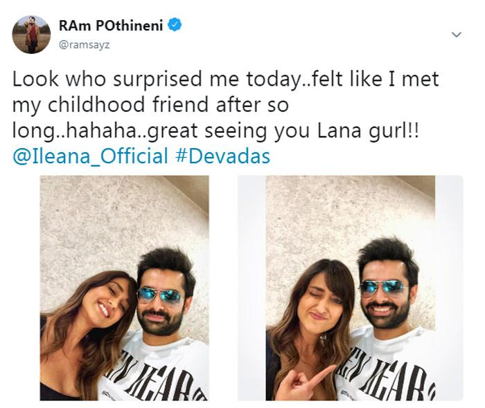 Ileana Surprises Her First Film Hero