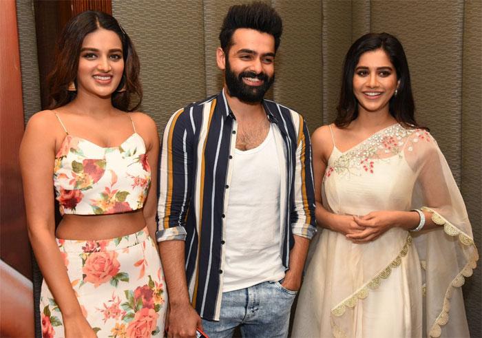 Ismart Shankar Team Hulchal in Vijayawada