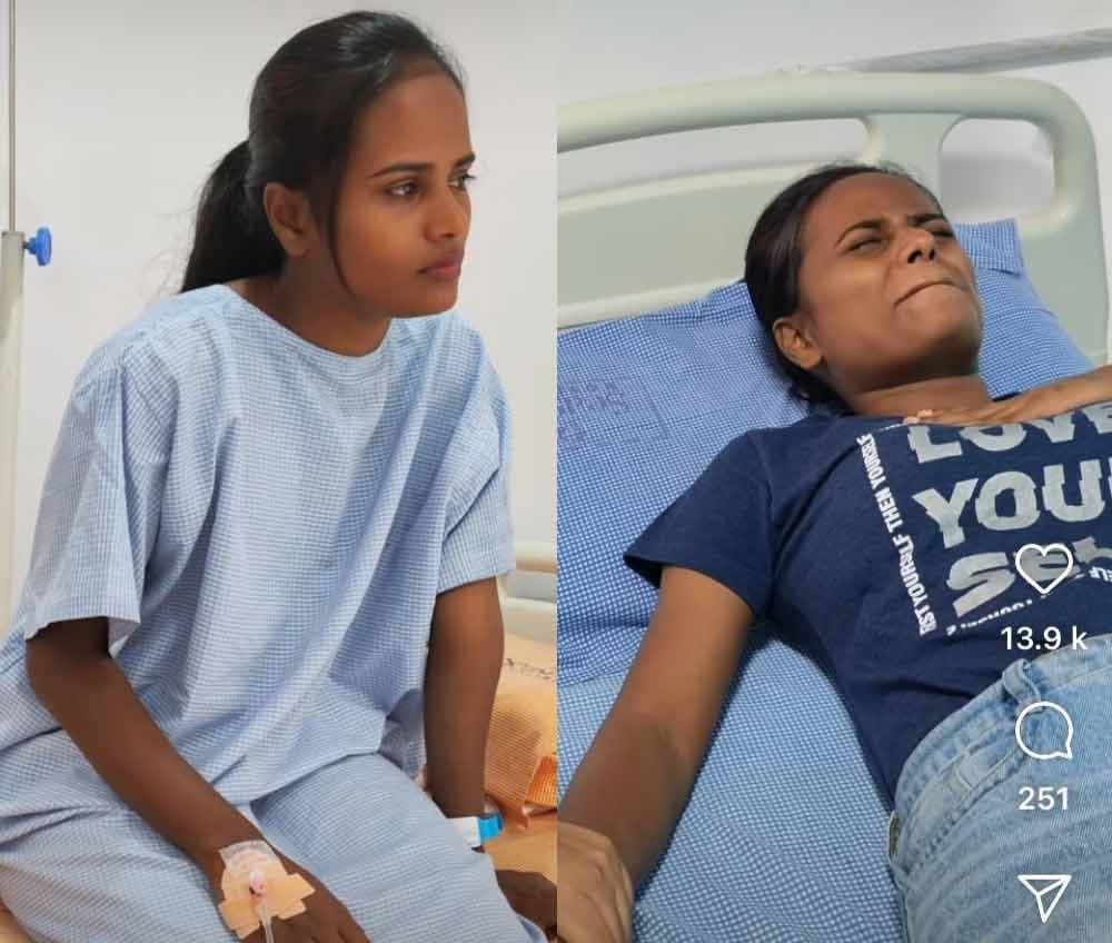 Jabardasth Faima in hospital