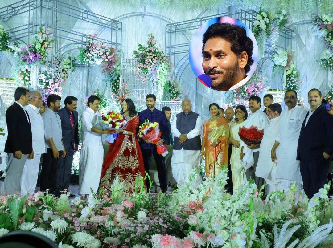 Jagan skips Sharmila son wedding reception 