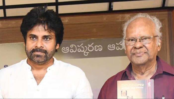 Janasena chief pays Tribute to Raavi Kondala Rao