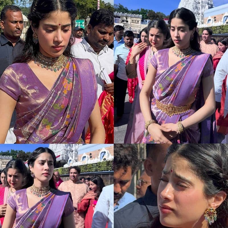 Peddi release-heroine spotted in Tirupati