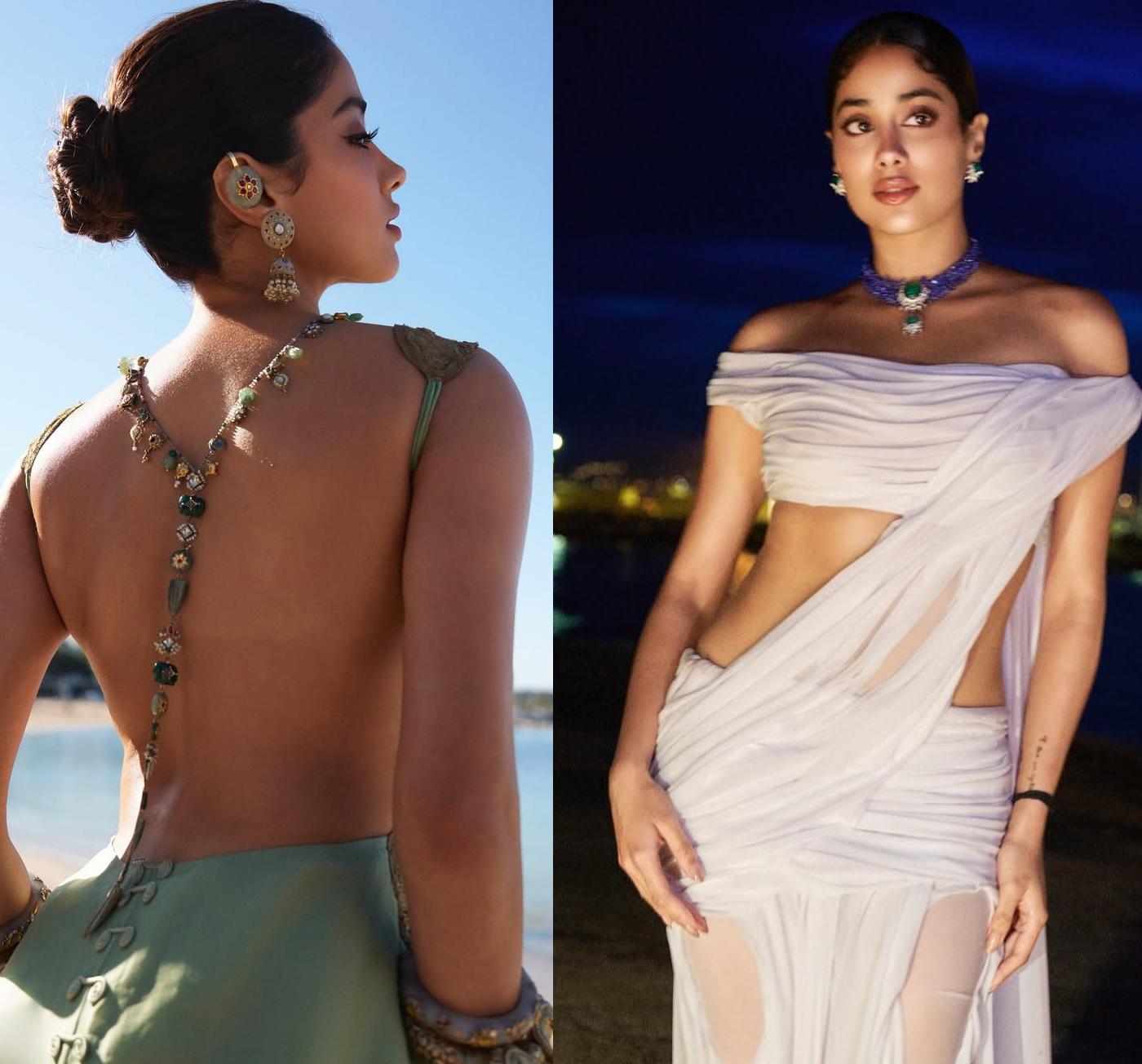 Janhvi Kapoor Sizzles In Wet Saree At Cannes 2025 