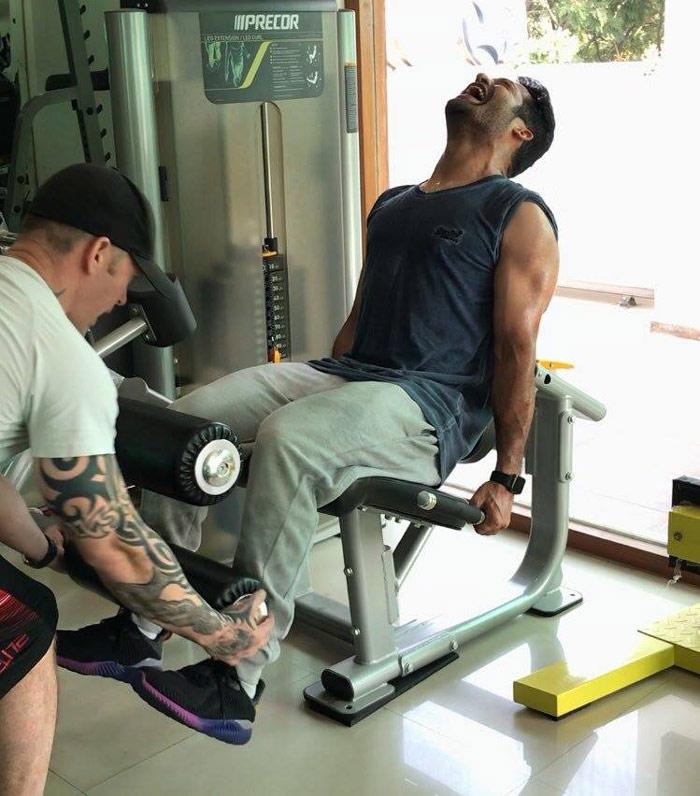 Jr NTR Gym Workouts For Trivikram Movie