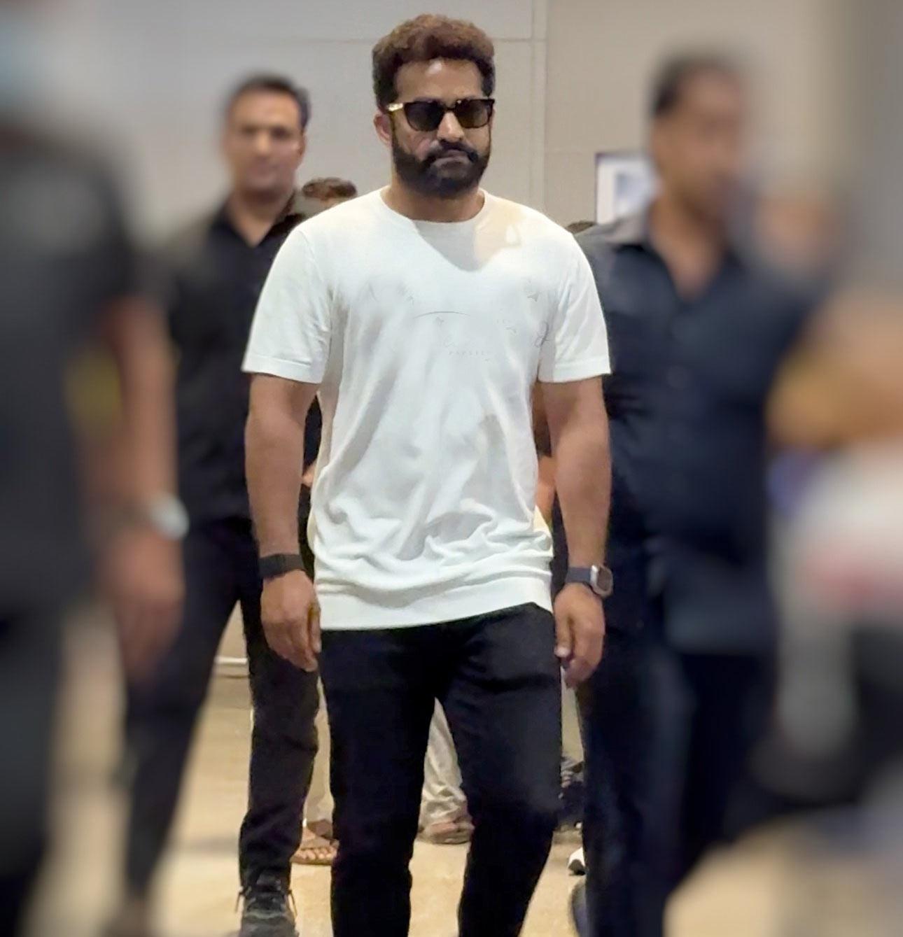 Jr NTR lands in Hyd