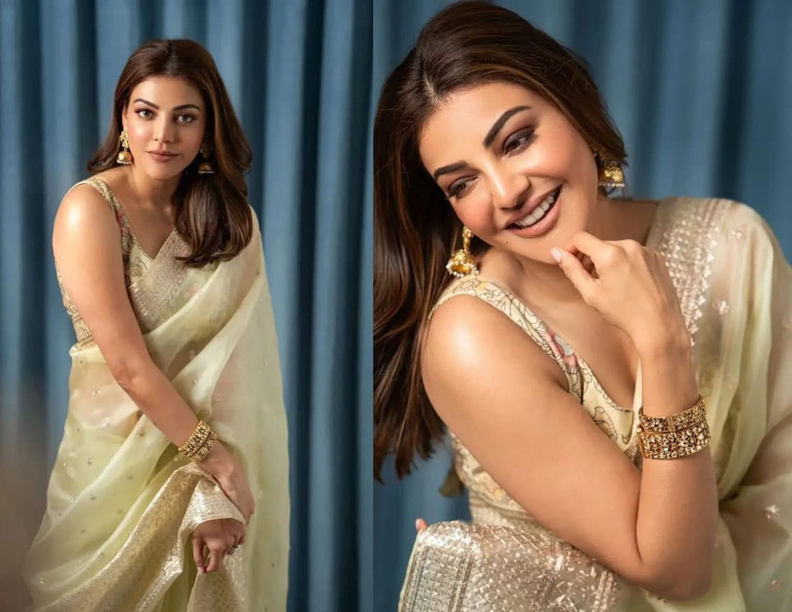 Kajal Agarwal latest Saree look