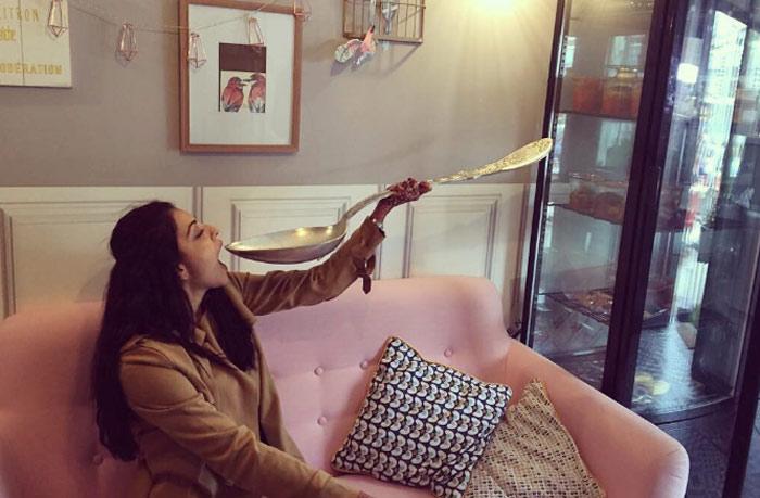 Kajal Agarwal Posted Big Spoon in Her Instagram