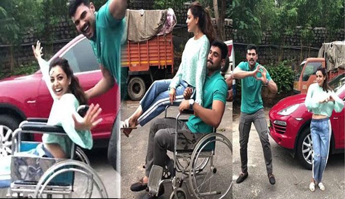 Kajal Aggarwal Kiki Challenge with Bellamkonda Srinivas 