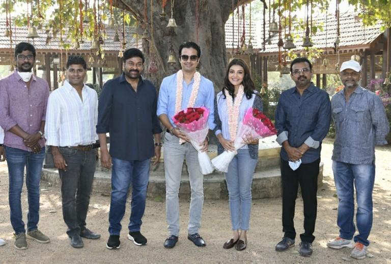 Kajal - Gautam Kitchlu Took Blessings from Chiru