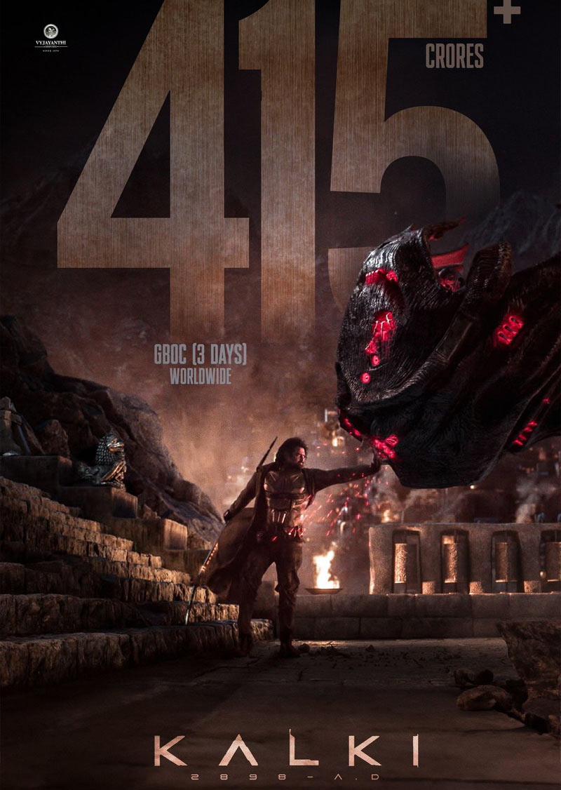 Kalki 2898 AD 3 days world wide collections 