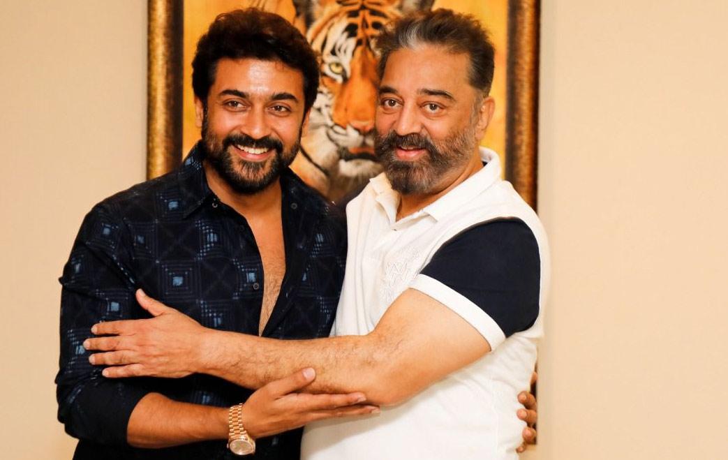 Kamal delights Suriya and Vikram team