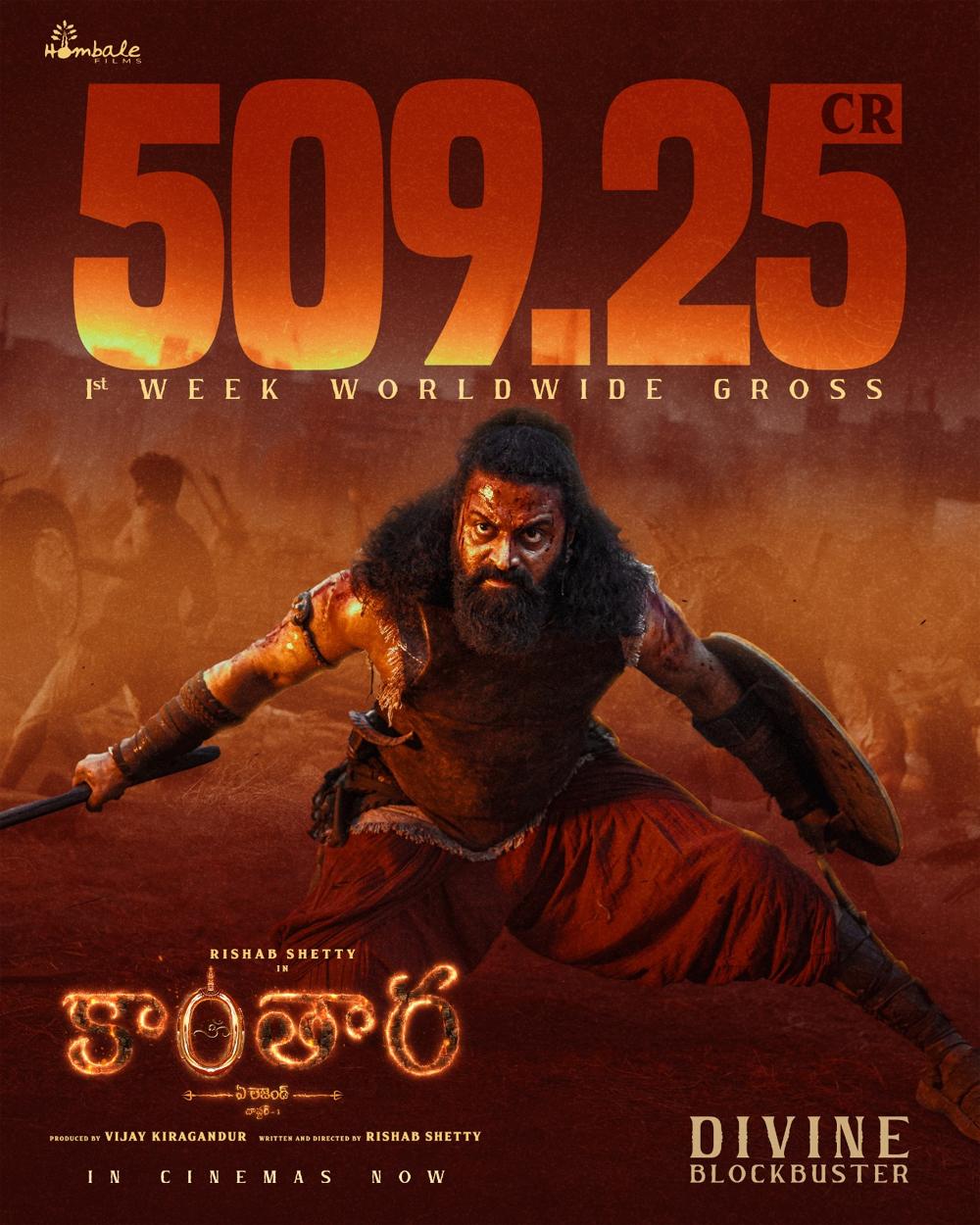 Kantara 1 enters the 500 crore club