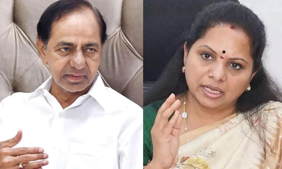 KCR Suspends MLC Kavitha
