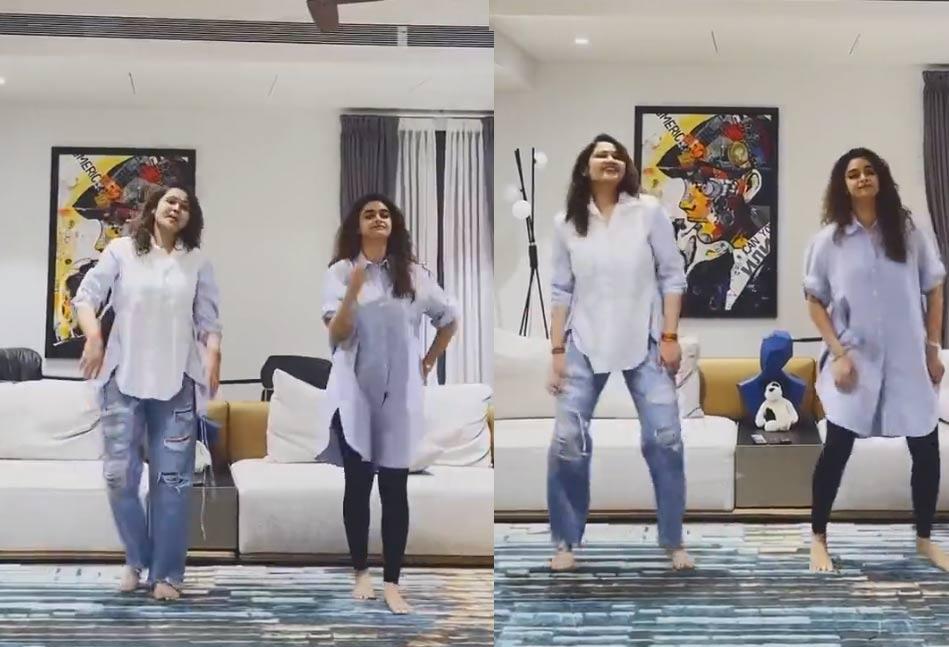 Keerthy Suresh and Priya Groove to SRK Song Chaleya