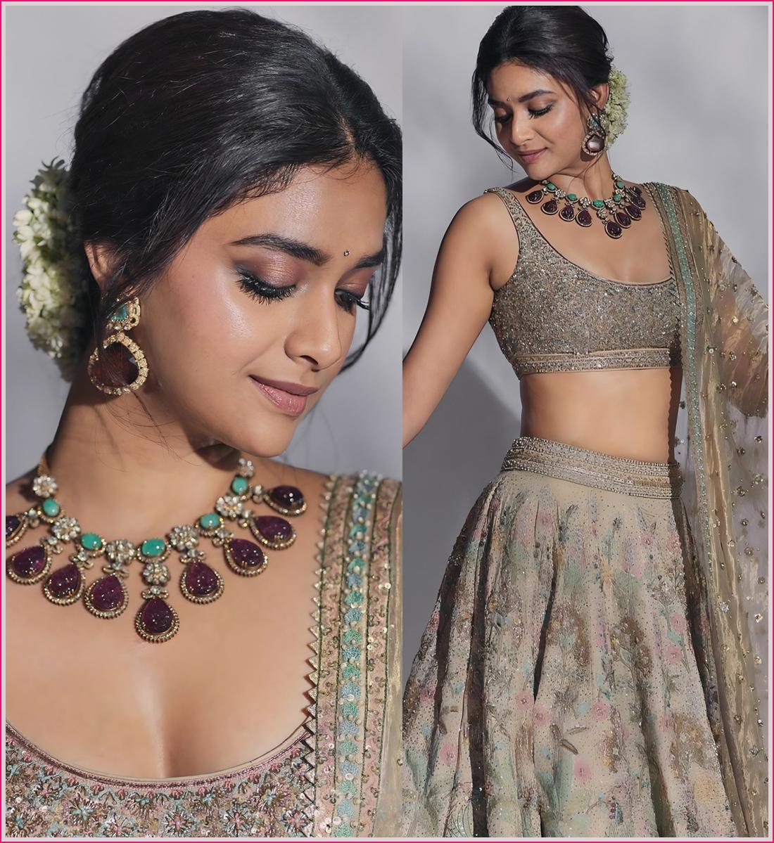 Keerthy Suresh latest glamour look