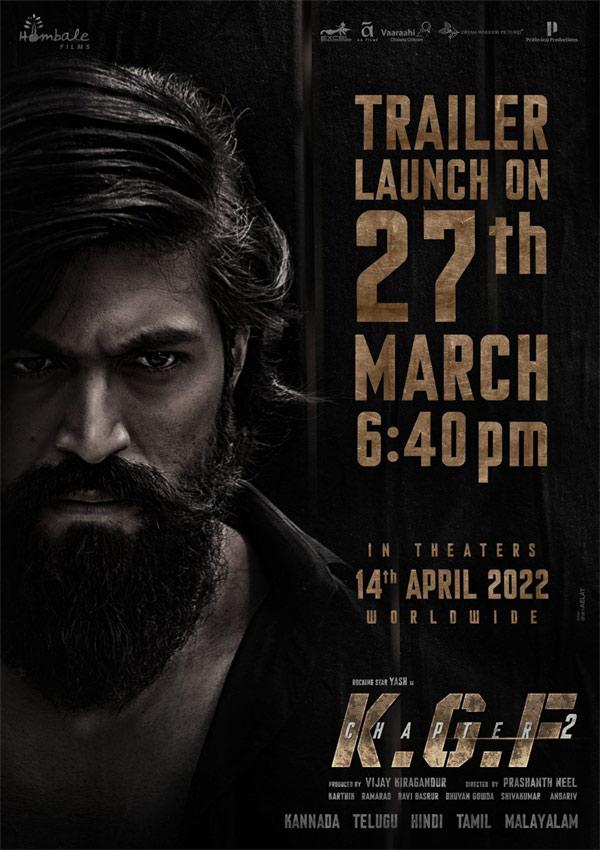 KGF Chapter2 Trailer on..