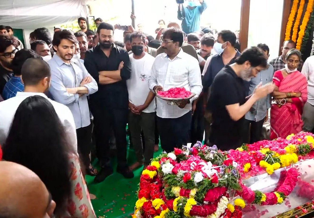 Krishnam Raju final rites Update