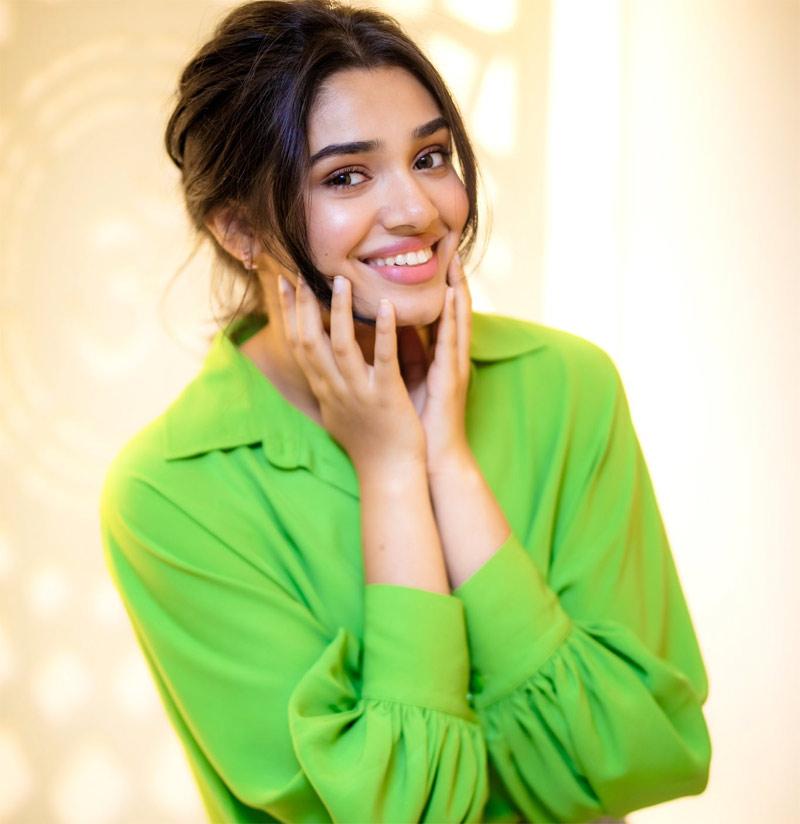 Krithi Shetty as Whistle Mahalakshmi for The Warriorr 