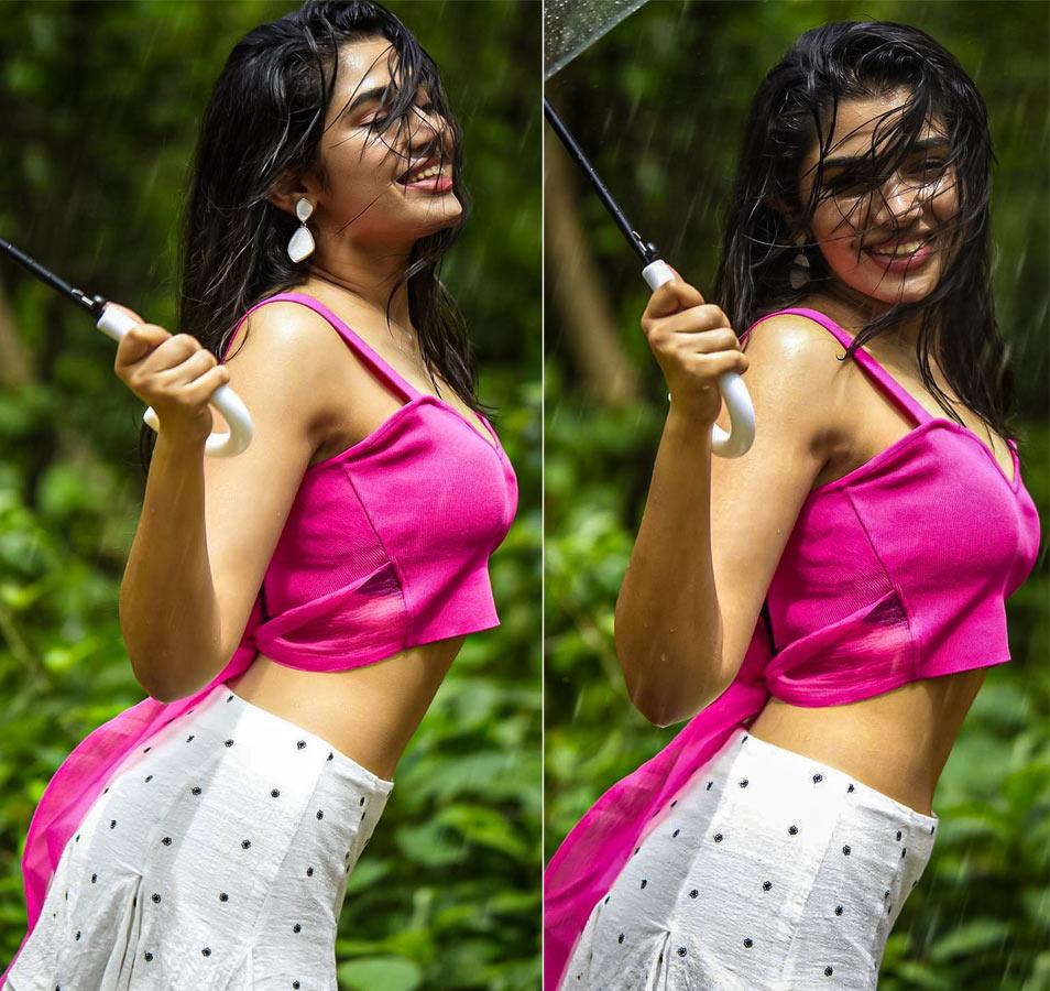 Krithi Shetty beauty in the rain