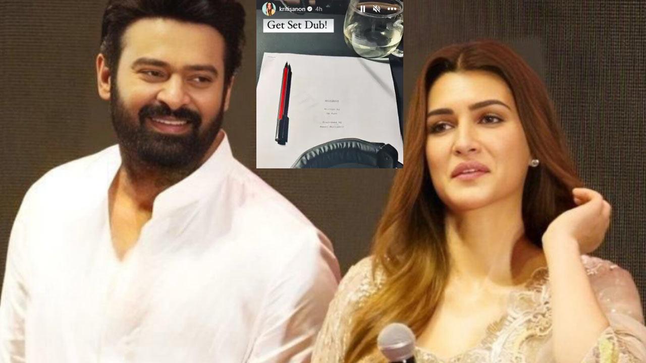 Kriti Sanon starts Adipurush dubbing