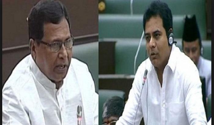 KTR Counter on Jana Reddy
