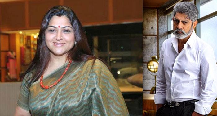 Kushboo and Jagapathi Babu in Lucifer remake