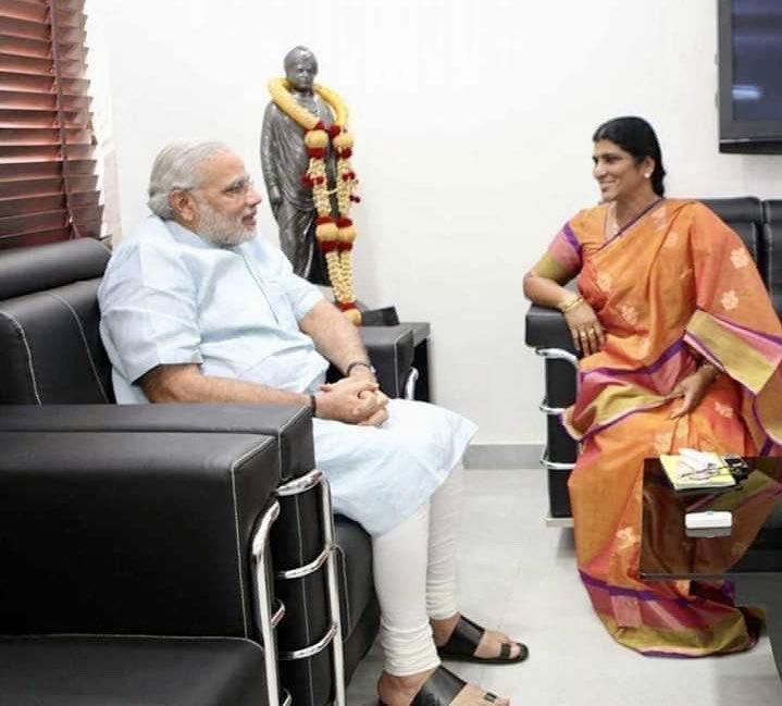 lakshmi parvathi meets pm narendra modi