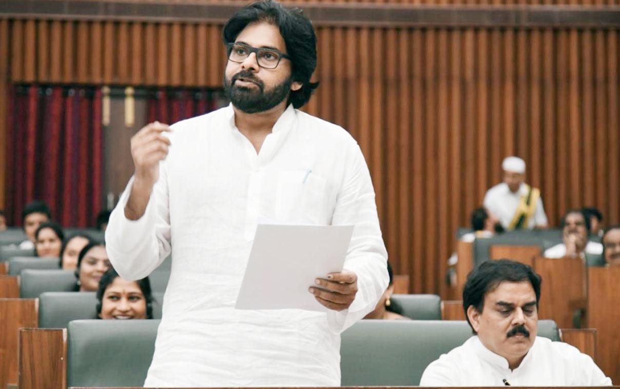 Laughter in the assembly for Pawan words!