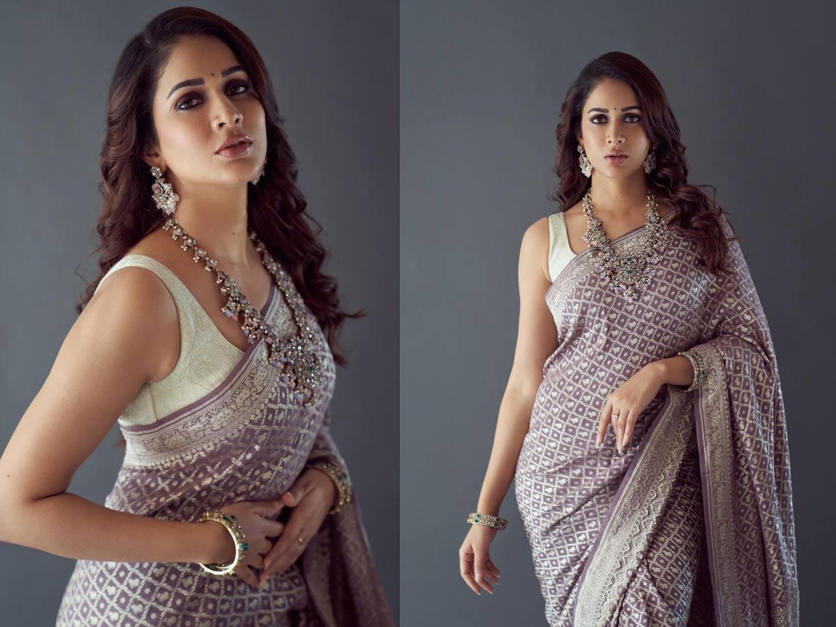 Lavanya Tripathi in a traditional saree