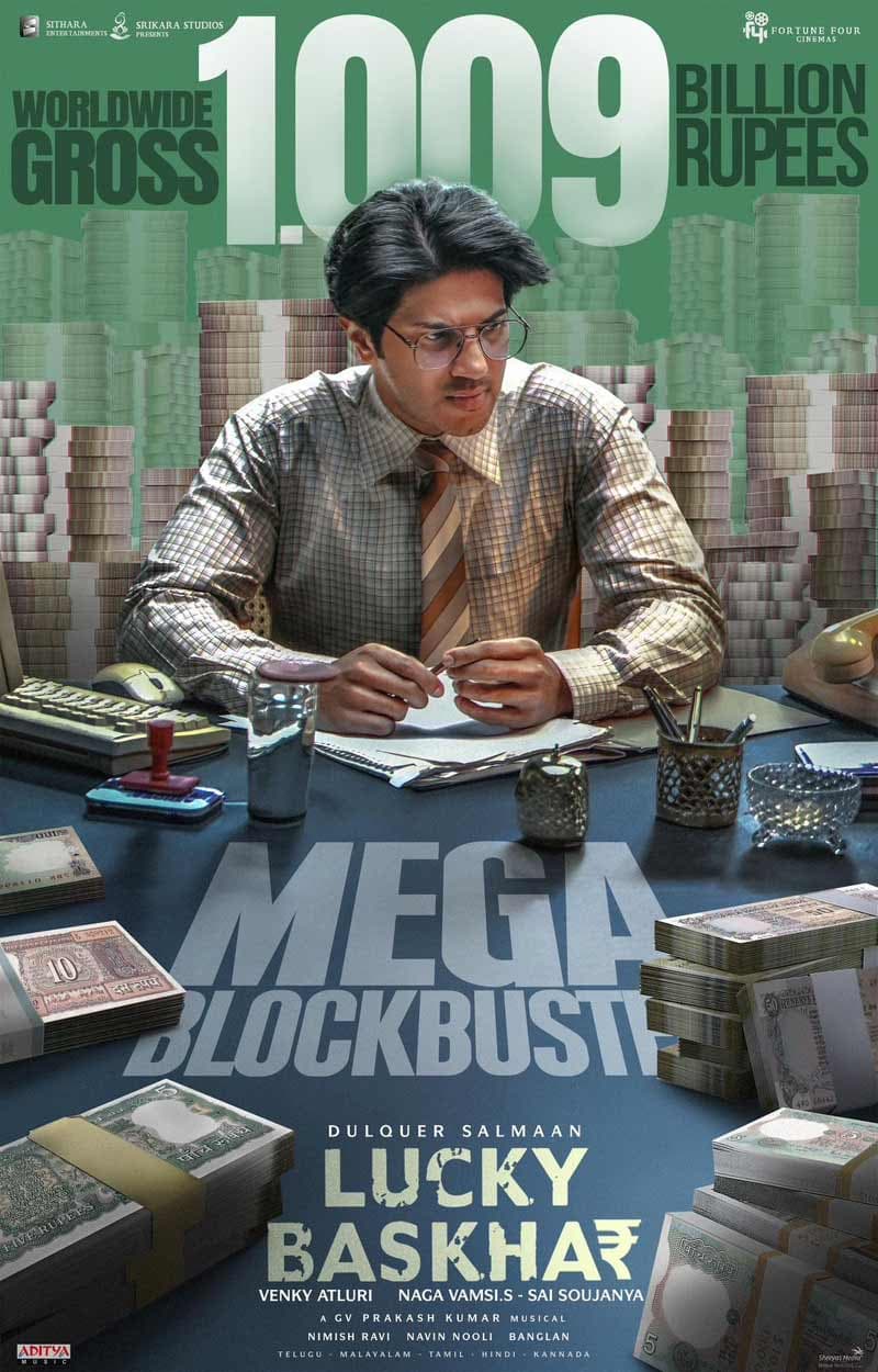 Lucky Baskhar 100 cr poster goes viral