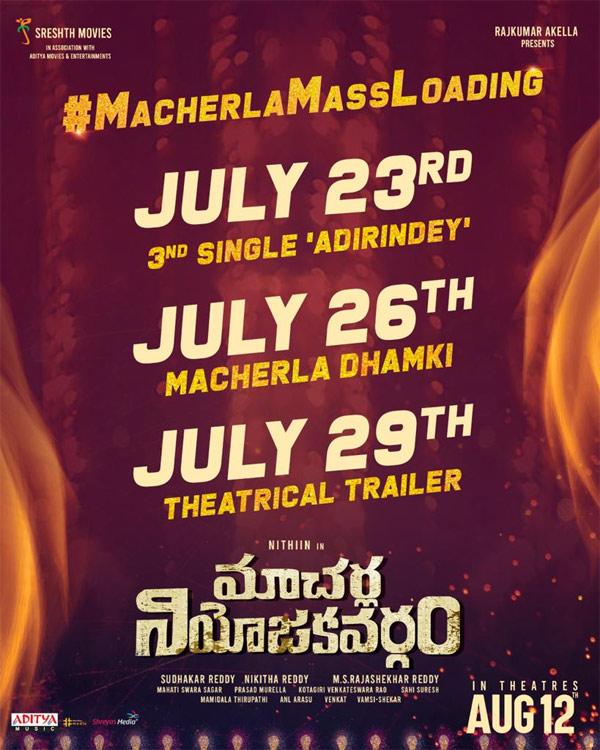 Macherla Niyojakavargam trailer Loading