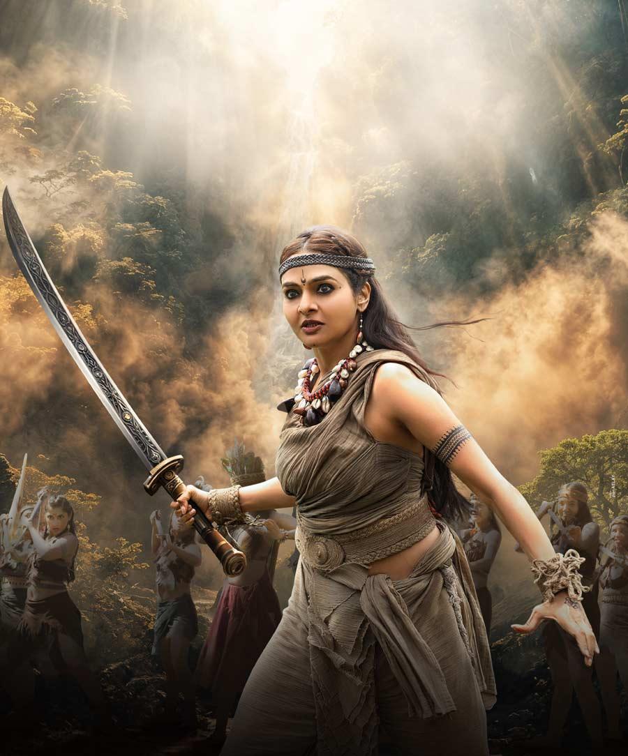 Madhubala as Pannaga From  Kannappa