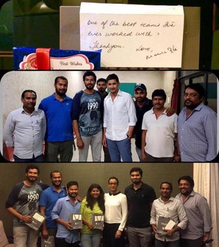 Mahesh Babu gifts iPhones to Bharat Ane Nenu team