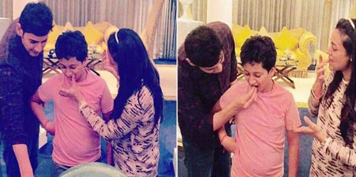 Mahesh Celebrates Gautham Krishna Bday