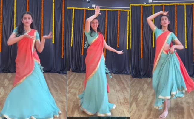 Mahesh daughter Sitara mesmerizing steps for Sai Pallavi song 