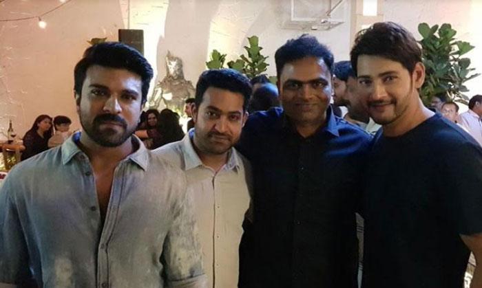 Mahesh, Jr NTR, Ram Charan at Vamsi Paidipally Birthday Party