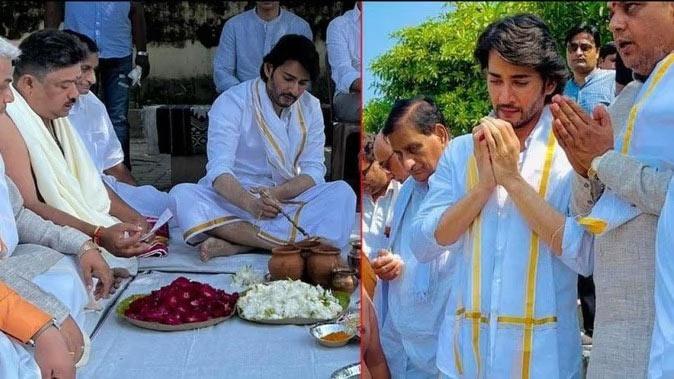 Mahesh Babu has immersed his mother, Late Indira Devi gari ashes