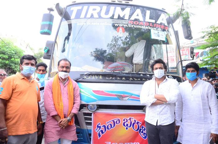 Manoj Manchu Arranged Buses For Migrant Workers