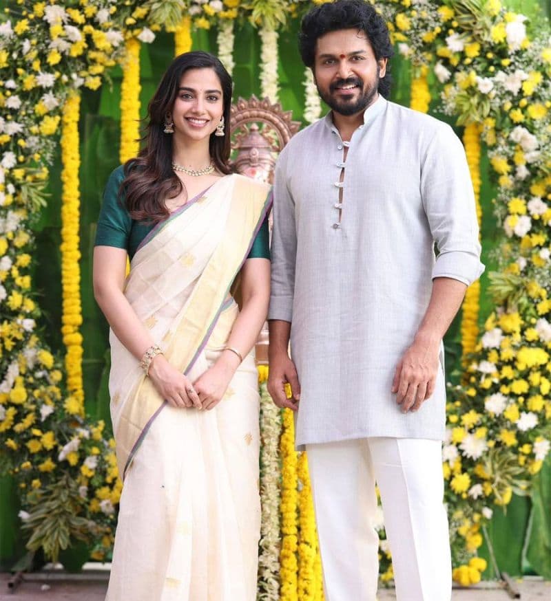 Karthi romance Meenakshi Chaudhary