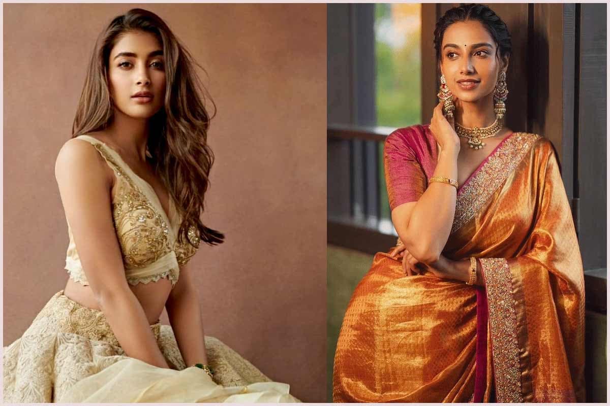 Meenakshi Chaudhary check to Pooja Hegde
