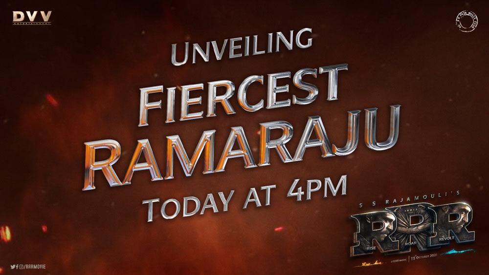 Mega Power Star Ram Charan Fire new avatar, at 4 pm today